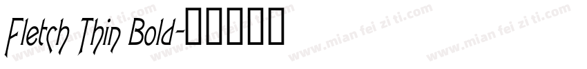 Fletch Thin Bold字体转换